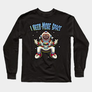 Universe Space Cartoon Astronaut Saying Long Sleeve T-Shirt